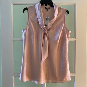 PREMISE Women’s Satin Sleeveless V-Neck Blouse